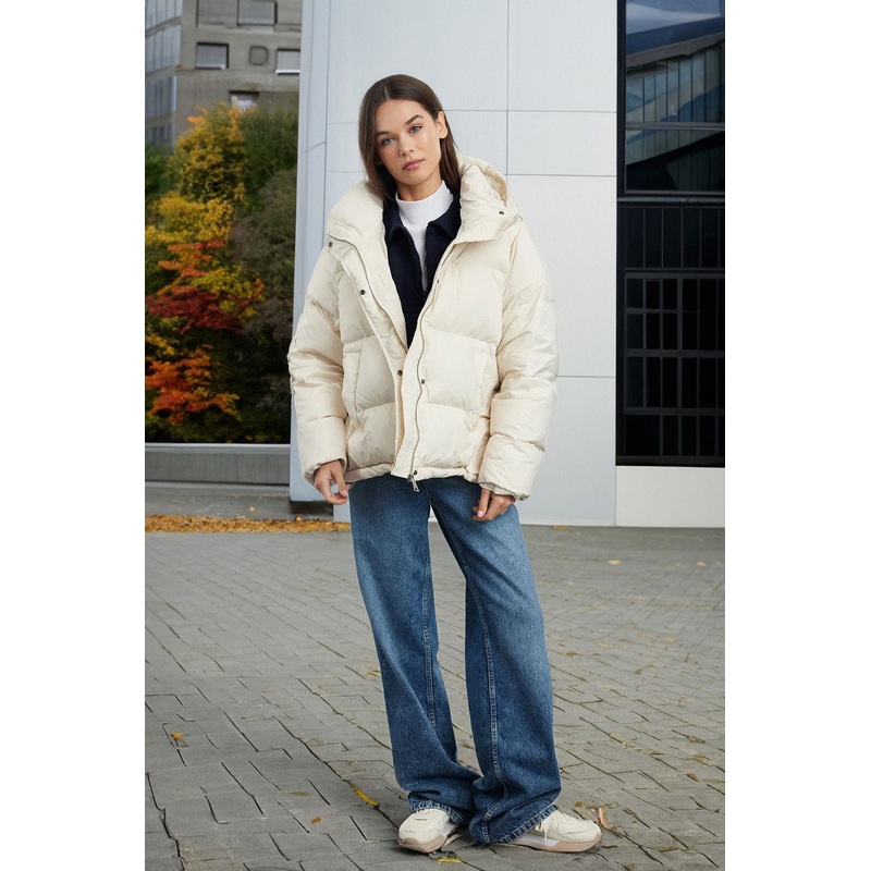 Women's Grey Straight Long Oversized Coat