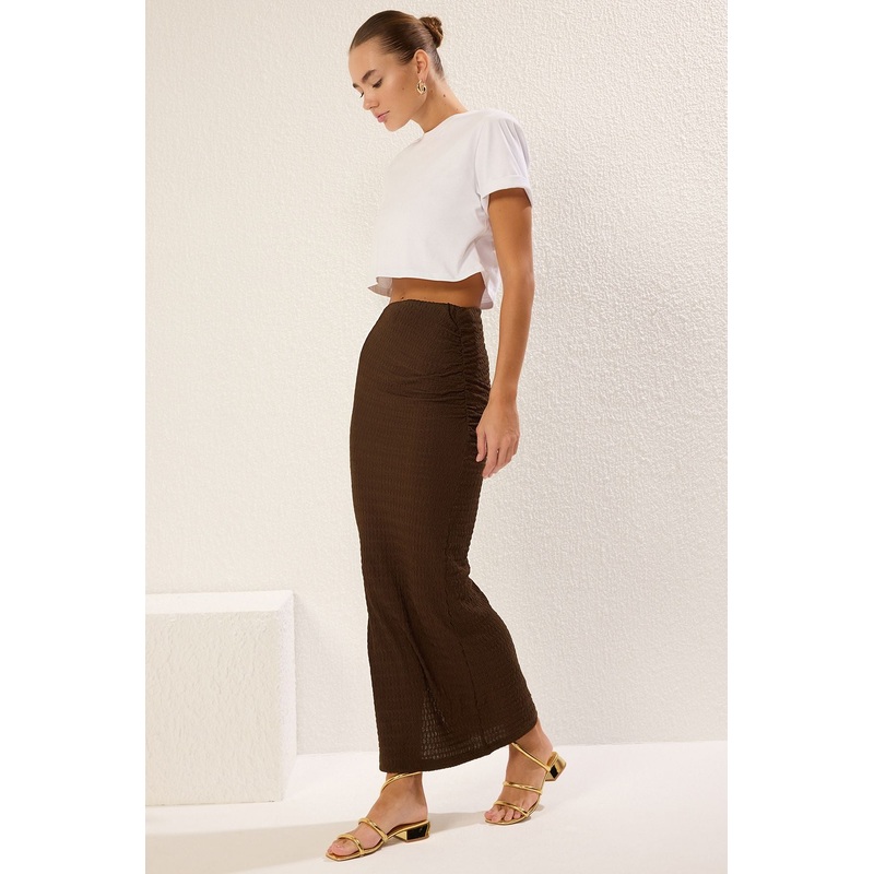 Women's Plain Maxi Pen Slim Skirt