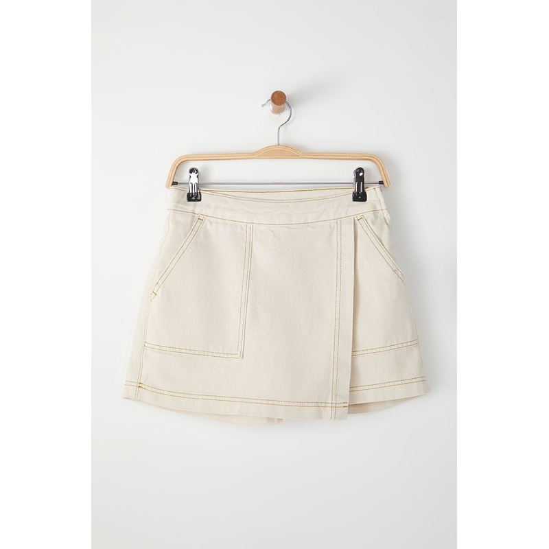 Women's Plain Skort High Waist Shorts