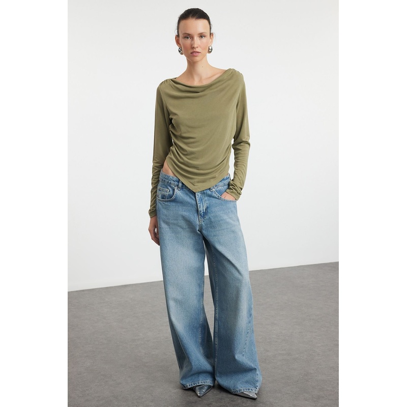 Women's Straight Long Regular Blouse