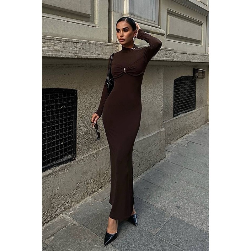 Women's Straight Midi Long Stylish/night Fitted Dress