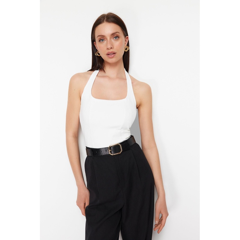 Women's Unifarben Sleeveless Slim Fit Blouses