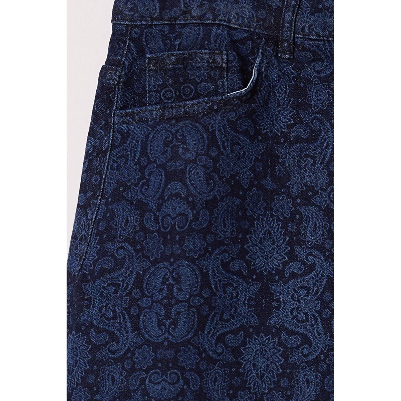 Curve Navy Blue Plus Size Skirt