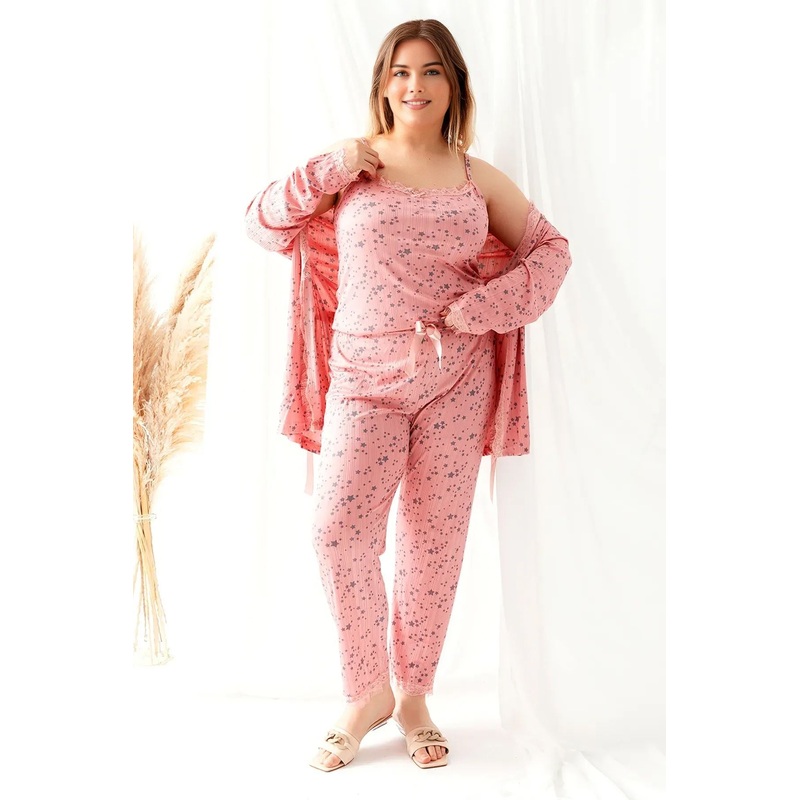 Curve Women's Animals Hanging Fitted Plus Size Pajama Set