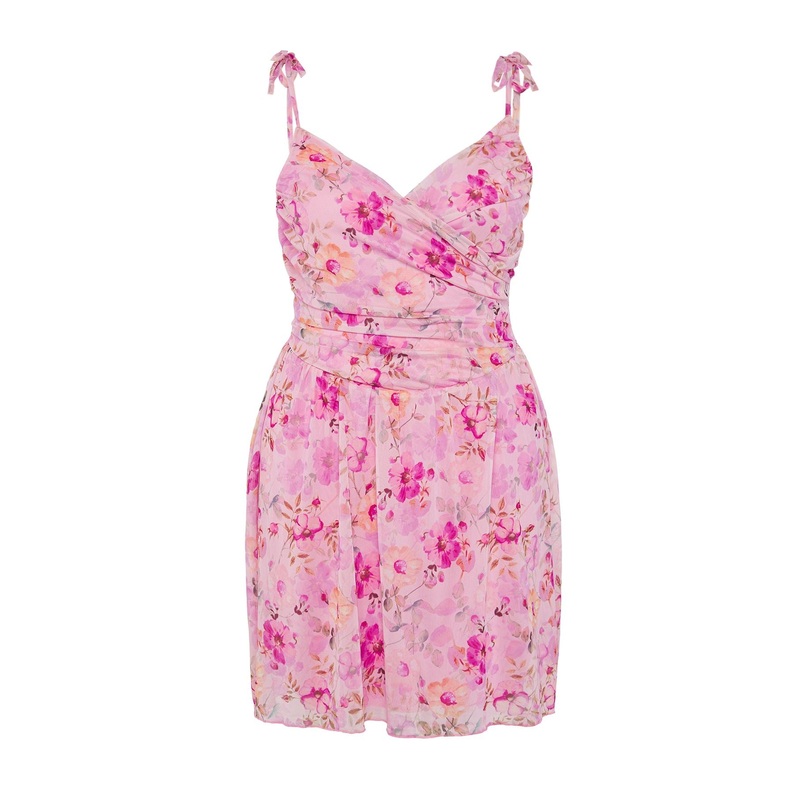 Curve Women's Flowering Mini Hanging Casual/daily Relaxed Plus Size Dress