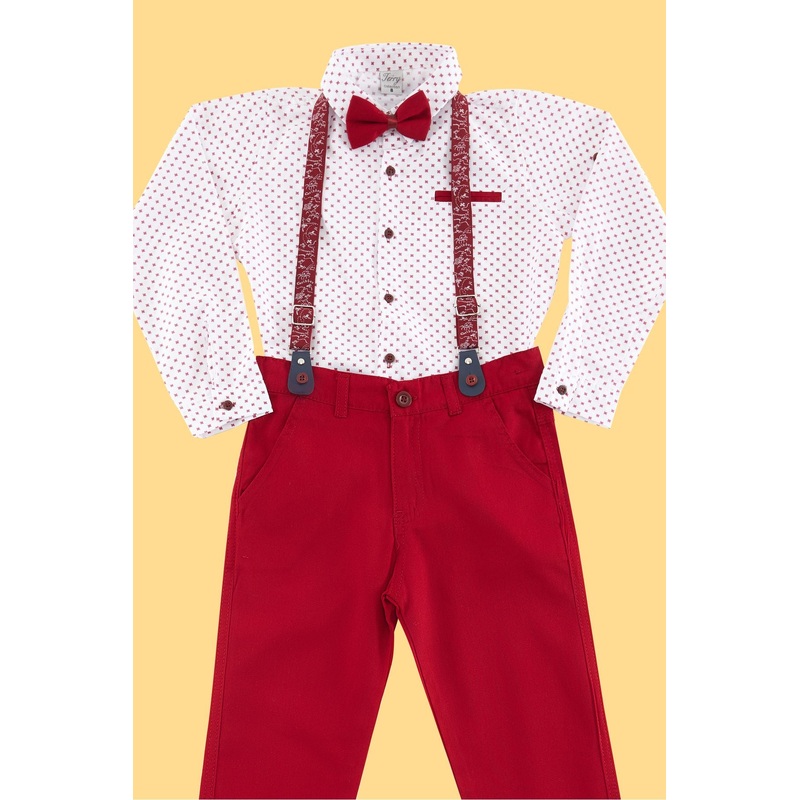 kds Boys Print Long Casual Regular Fit Two-Piece Set