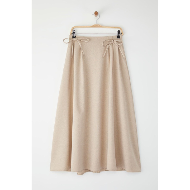 Modest Women's Grey Straight Maxi A-Line Modest Skirts