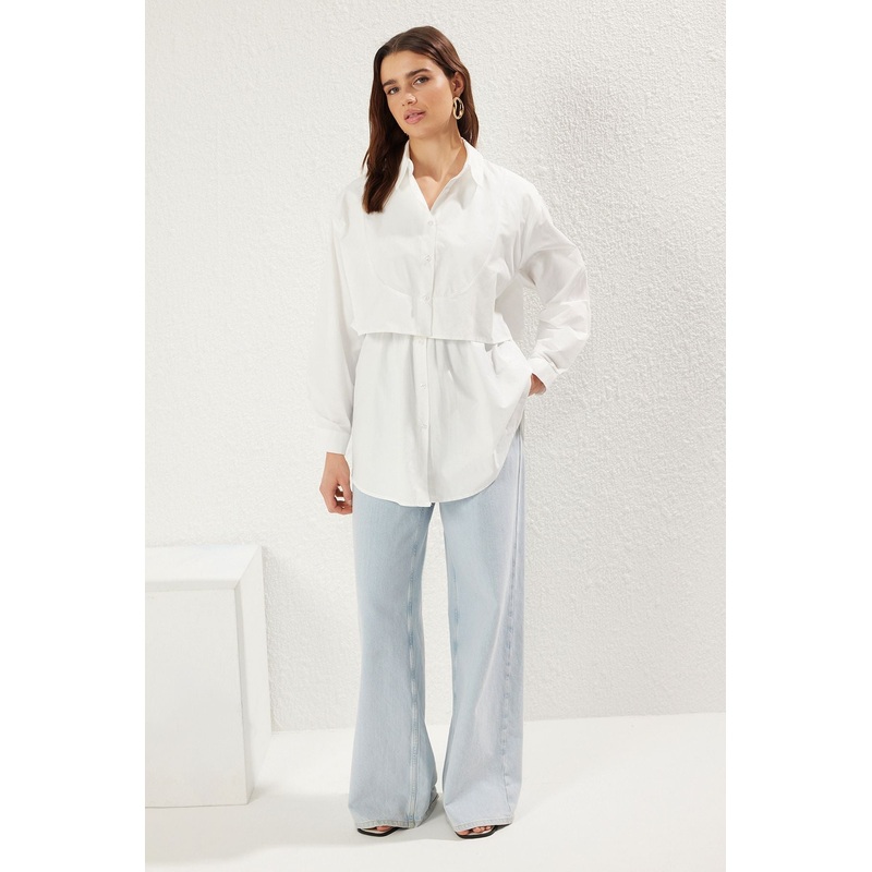 Modest Women's Plain Long Regular Modest Shirts
