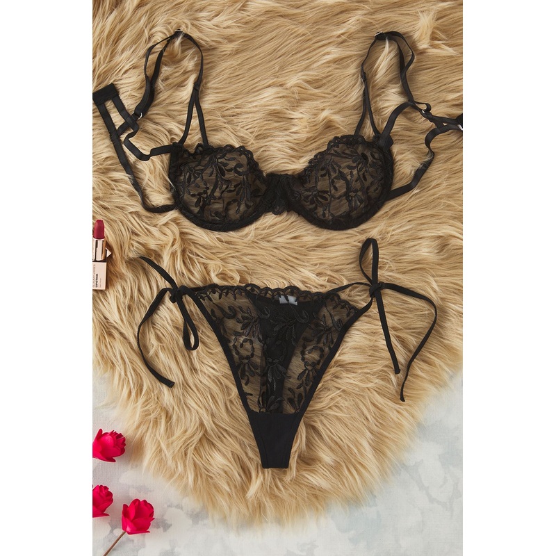 Women's 2 Pack Geblmt Non-Padded Underwear Set