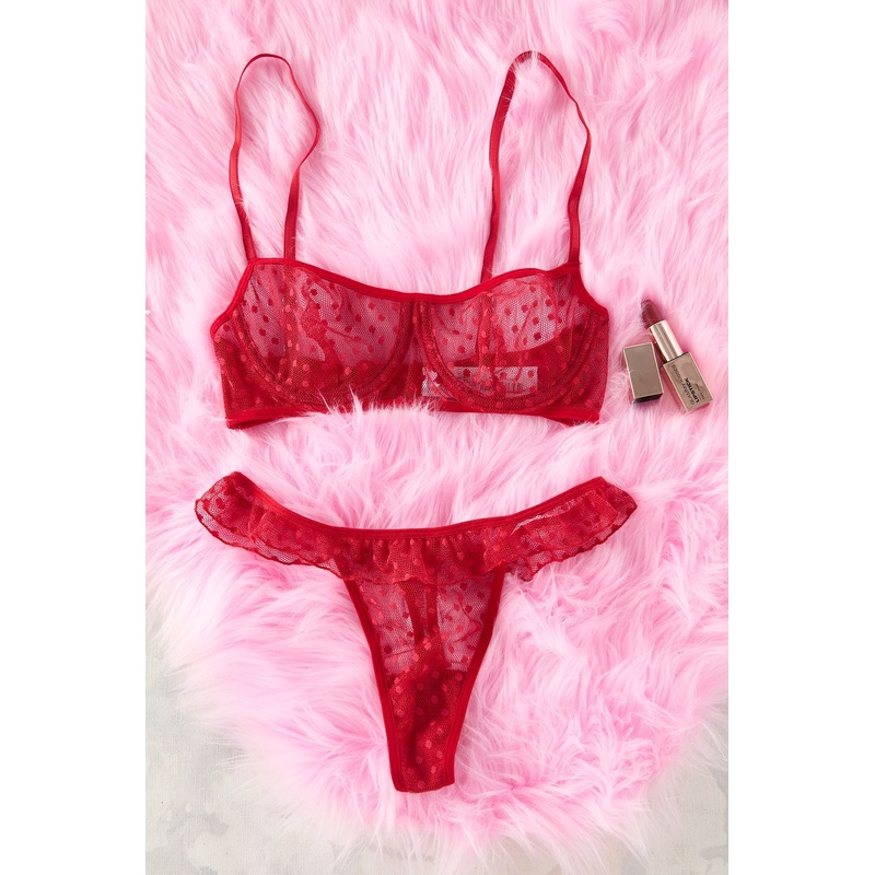 Women's 2 Pack Polka Dot Non-Padded Underwear Set