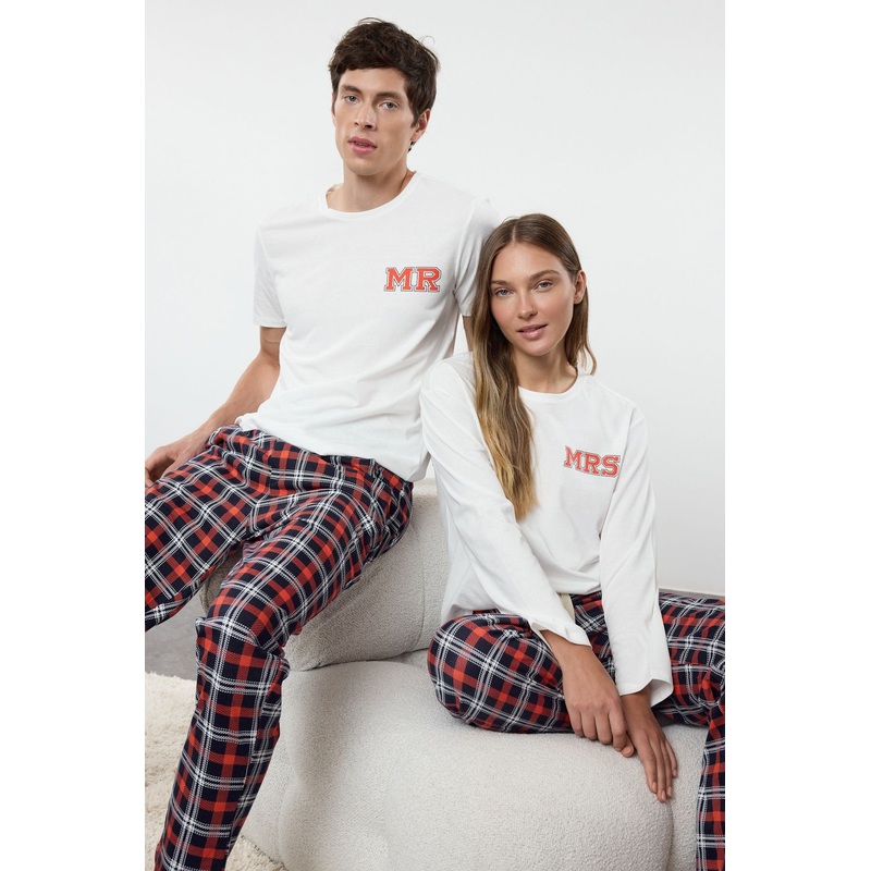 Women's Plaid / Checkered Long Lounge/home Regular Pajama Set