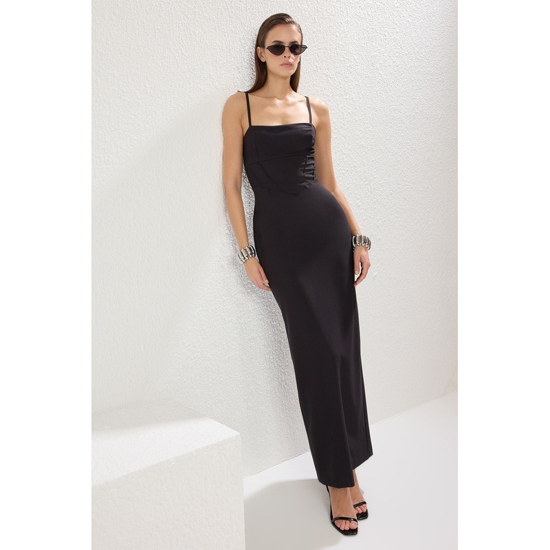 Women's Plain Maxi Spaghetti Strap Graduation / Prom Slim Evening & Prom Dress