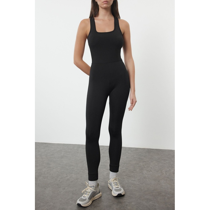 Women's Straight Hanging Sportswear Fitted Overalls