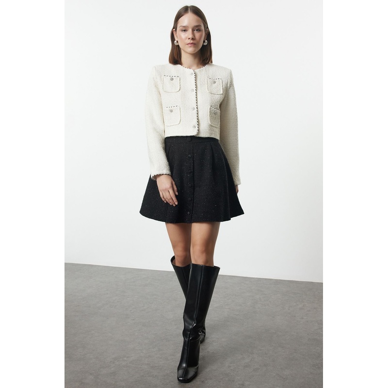 Women's Straight Mini Flared Skirt