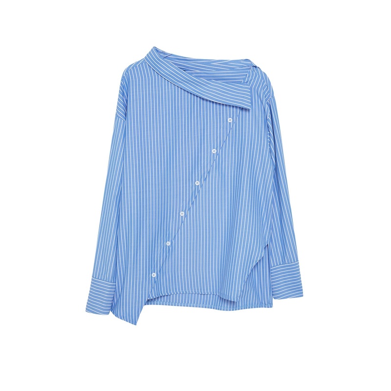 Women's Striped Long Regular Shirt