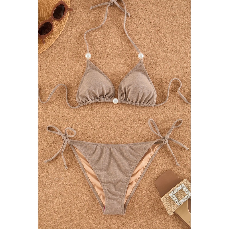 Beige Bikini Set