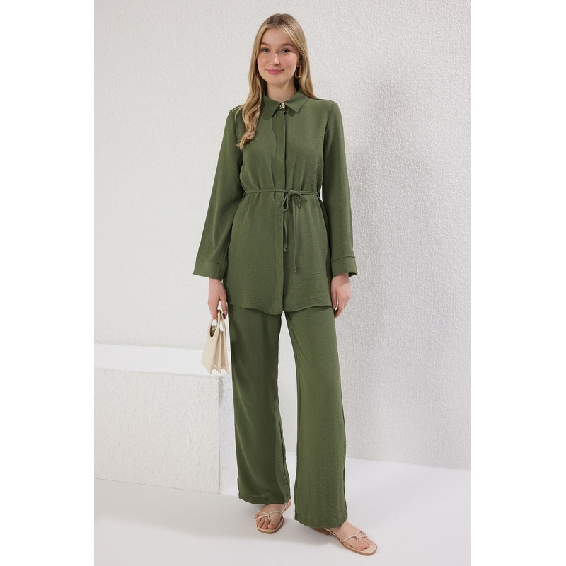 Modest Women's Straight Long Casual/daily Relaxed Hijab Top - Bottom Set