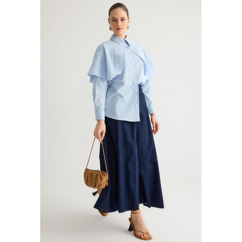 Modest Women's Straight Long Regular Hijab Shirt