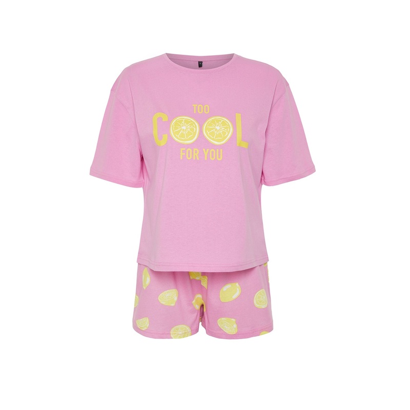 Women's Print Short Homewear Regular Fit Pajama Sets