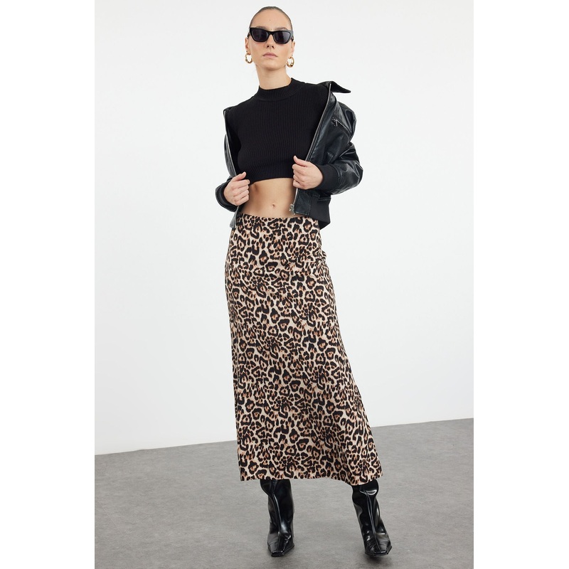 Women's Very Colorful Animals Maxi A-Line Skirt