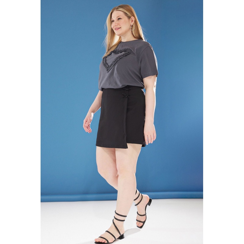 Curve Gray Plus Size T-Shirt
