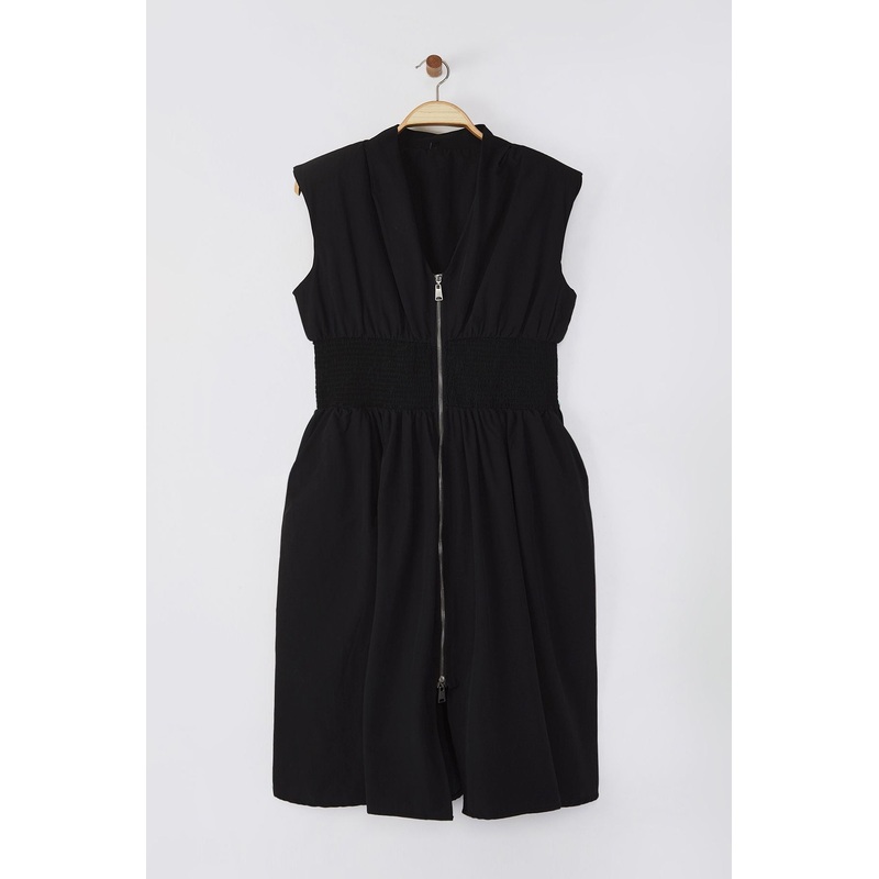 Curve Women's Plain Midi Sleeveless Evening / Daily Relaxed Fit Plus Size Dress