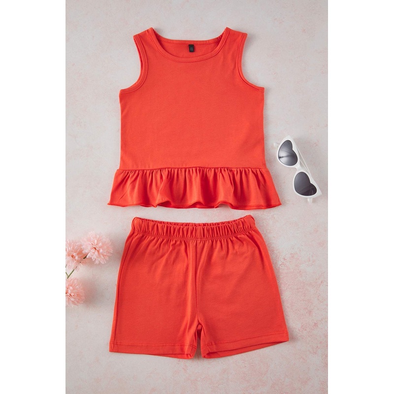 kds Girls Rosa Straight Sleeveless Casual/daily Regular Two Piece Sets