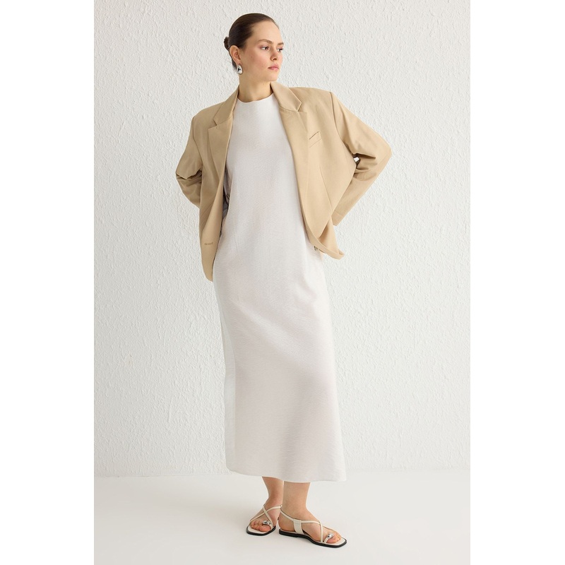 Modest Women's Plain Midi Sleeveless Casual Regular Modest Dresses