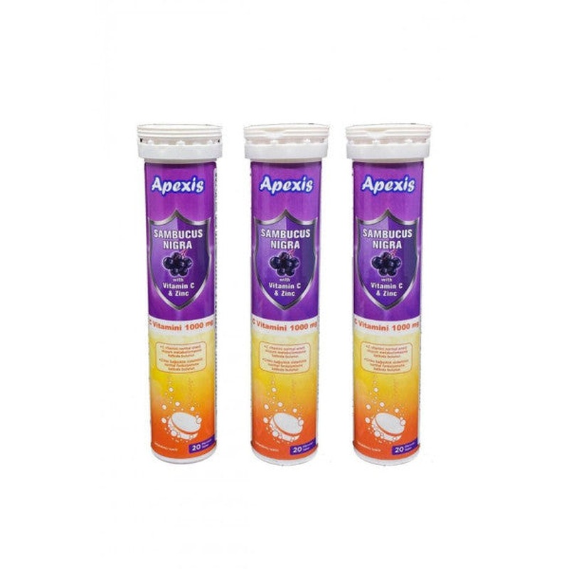 Sambucus Nigra Vitamin C & Zinc 1000 Mg 3*20 Tablet