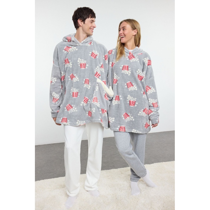 Unisex Printed Dressing Gown