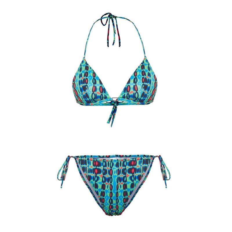 Women's Geometric Removable Cup Bikini Set