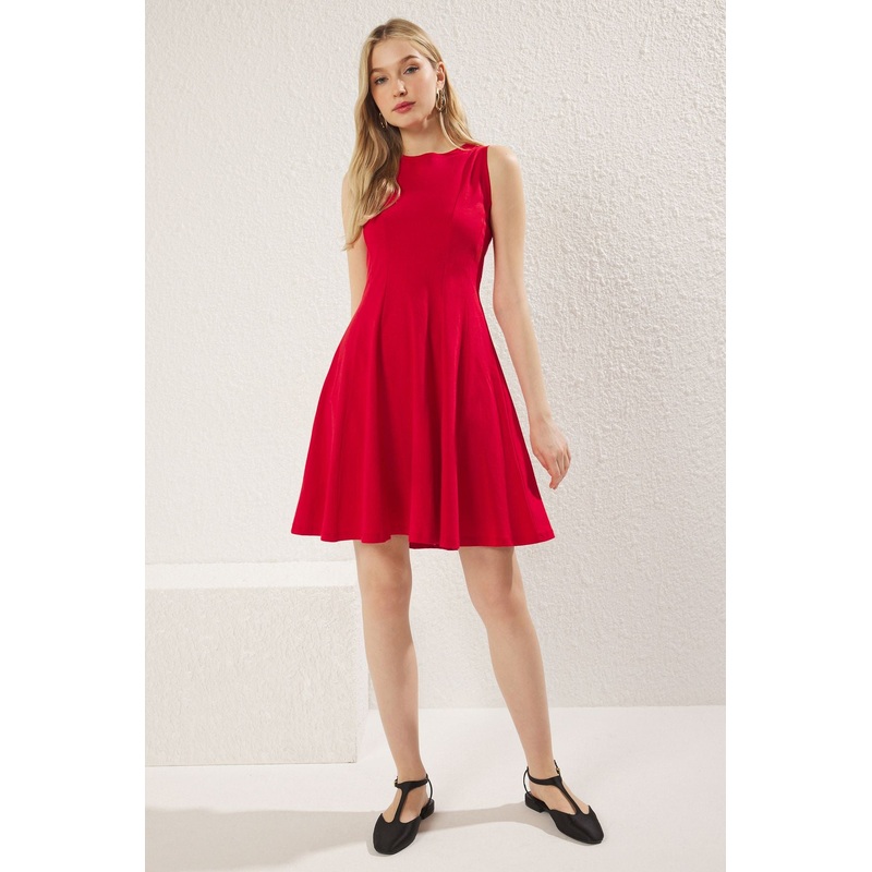 Women's Plain Mini Sleeveless Casual Regular Dress