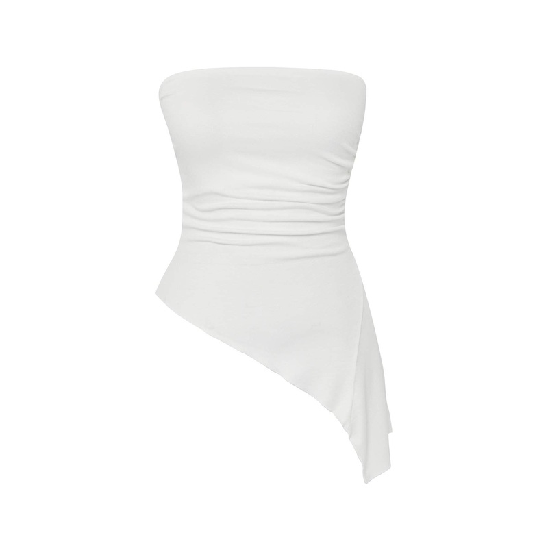 Women's Straight Sleeveless Strapless Blouse