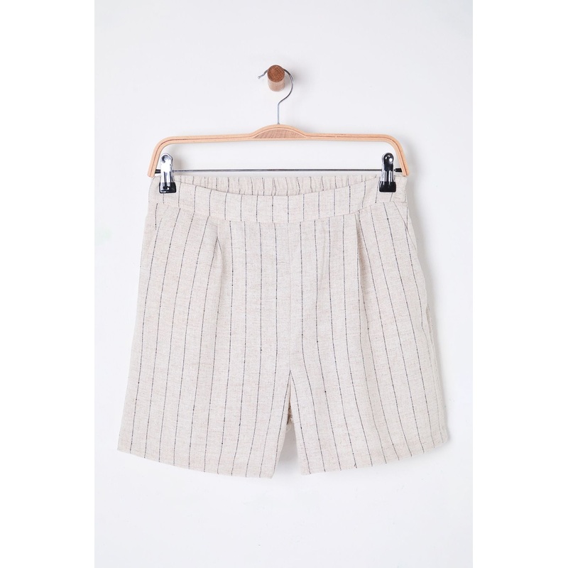 Women's Striped High Waist Shorts