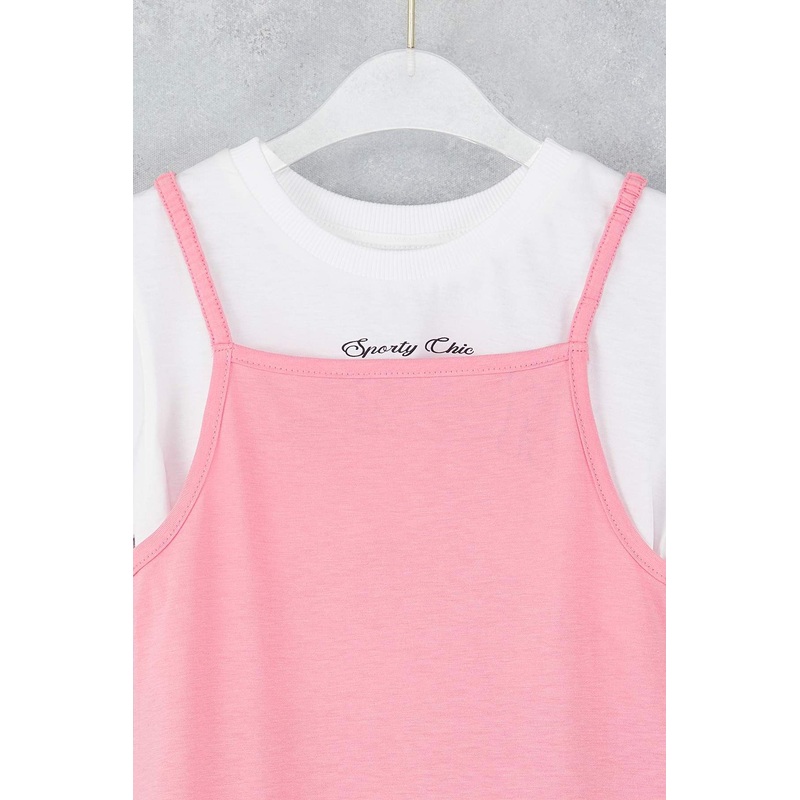 kds Girls Slogan Short / Mini Short Casual/daily Fitted Dress