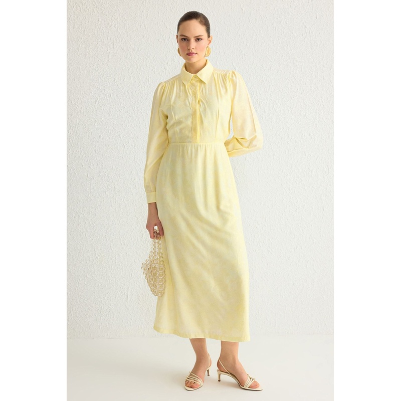 Modest Gelb Hijab Dress