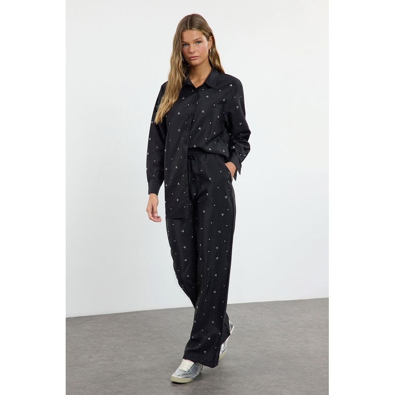 Modest Women's Straight Long Day And Night Regular Hijab Bottom-Top Set