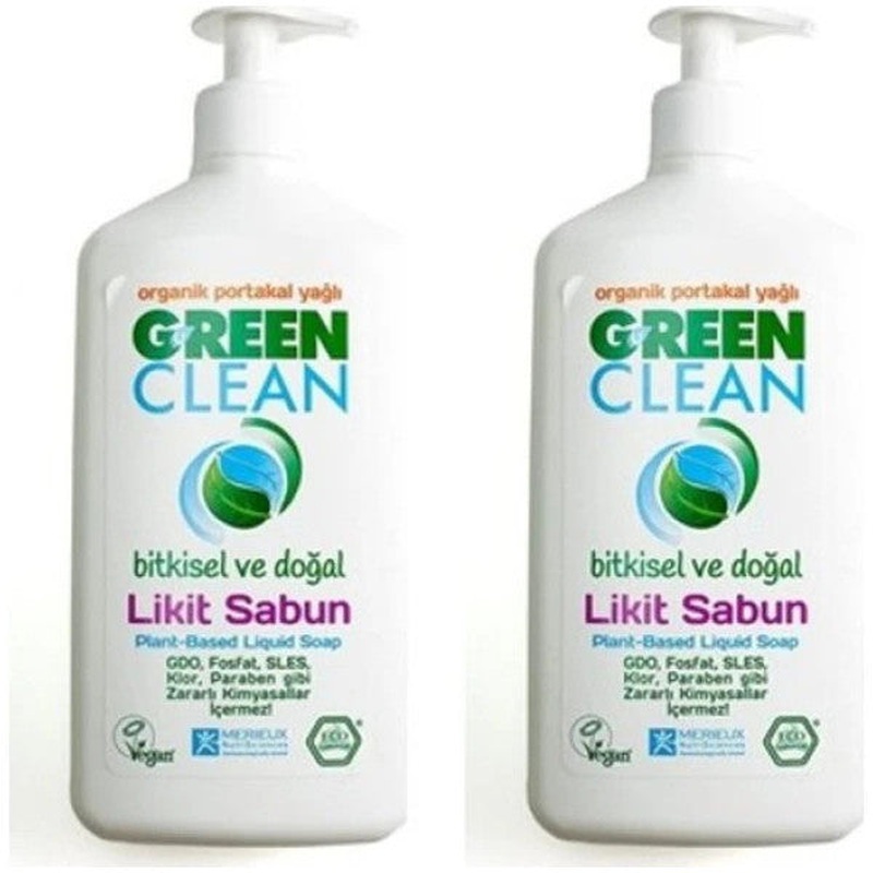 U Green Clean Organic Liquid Soap Orange 500 Ml X 2 Pieces
