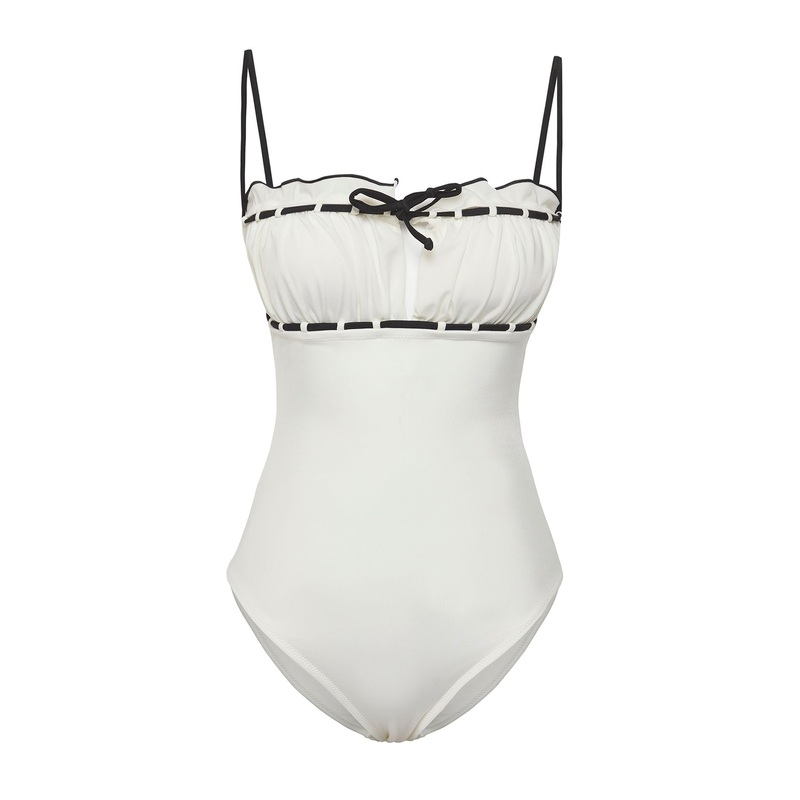 Women's Multi-Colored Plain Removable Cup Swimsuit