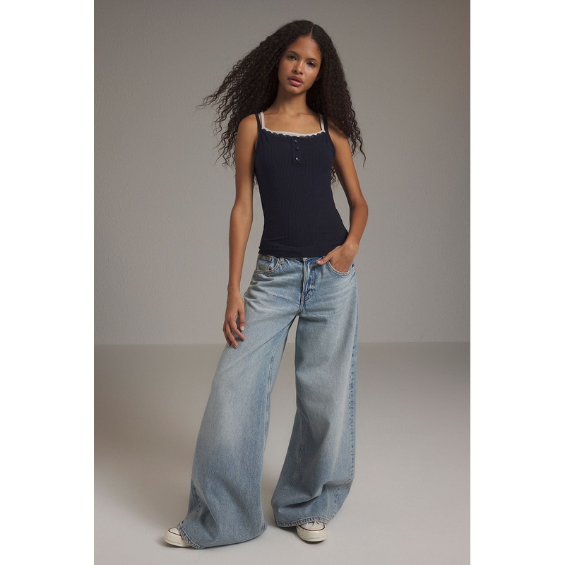 Women's Navy Blue Color Blocked Athlete