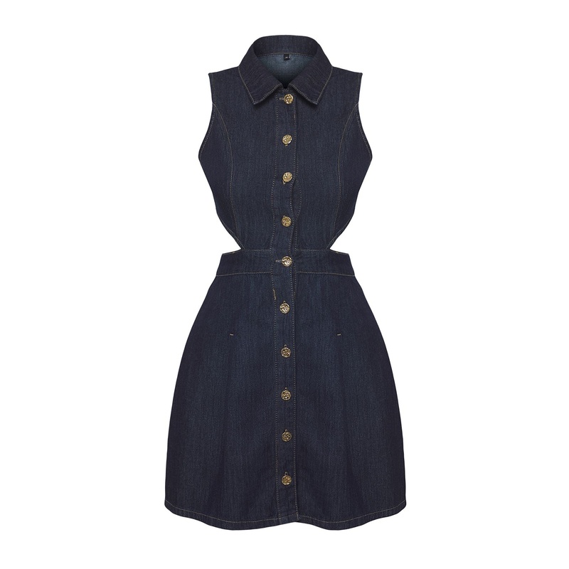 Women's Plain Short Sleeveless Casual Relaxed Fit Dress