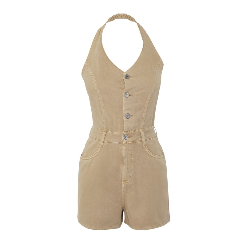 Women's Straight Sleeveless Casual/daily Fitted Overalls