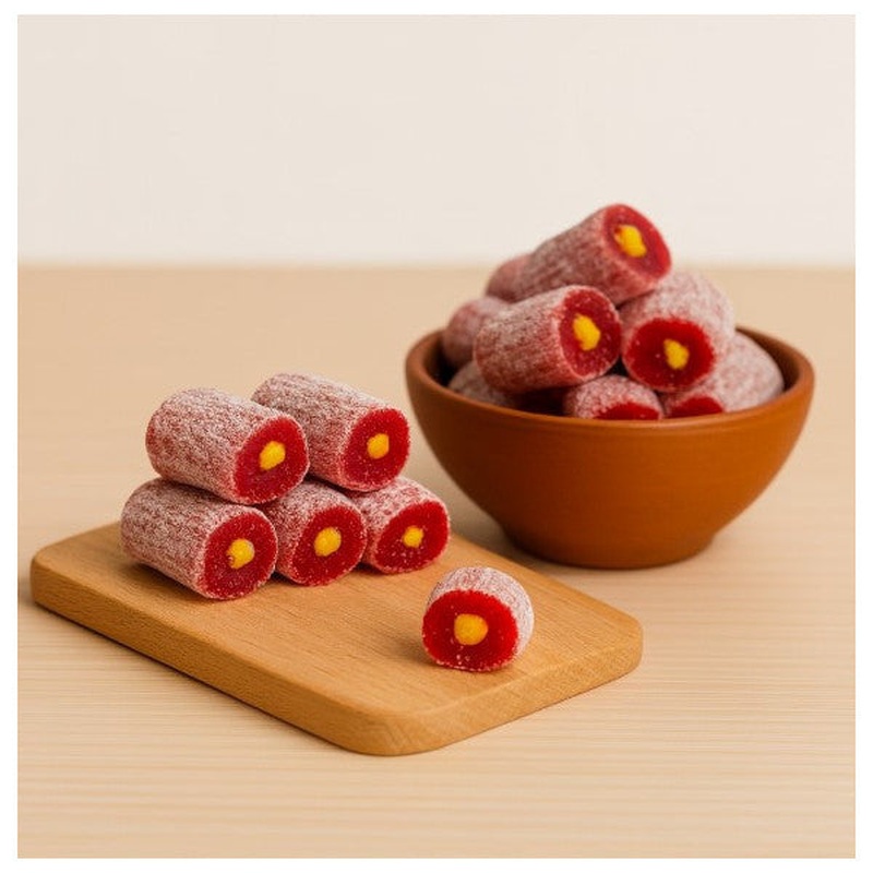 Pomegranate Turkish Delight Roll 500G (With Pistachio Pieces)