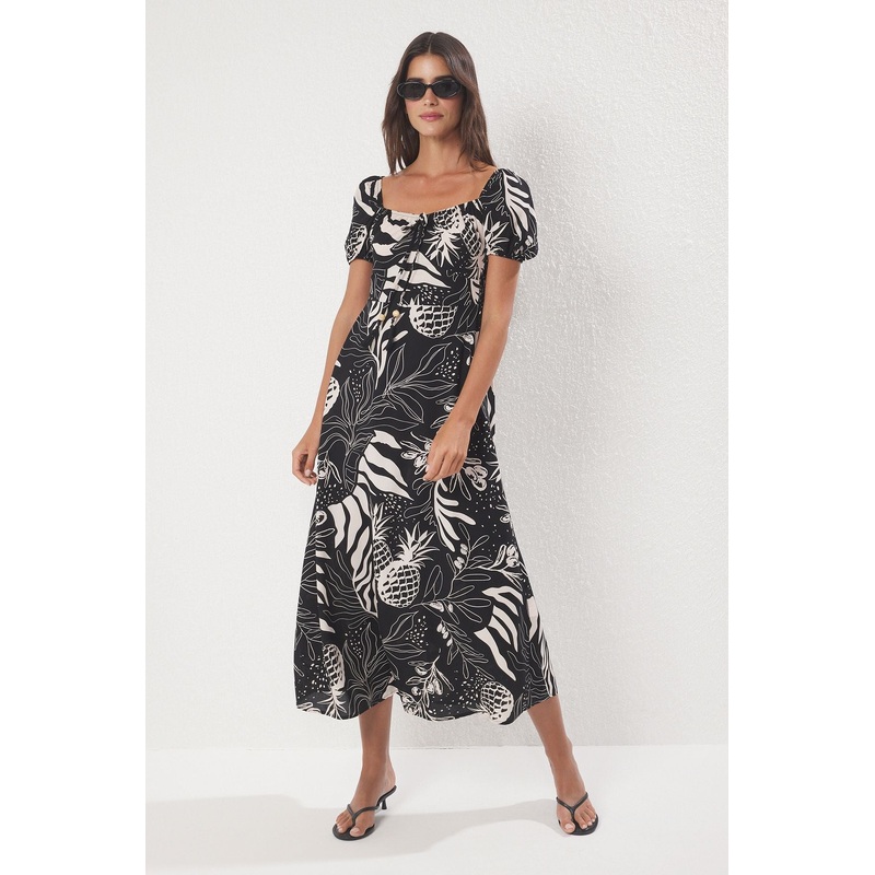 Women's Flowering Maxi Short Casual/daily Regular Dress