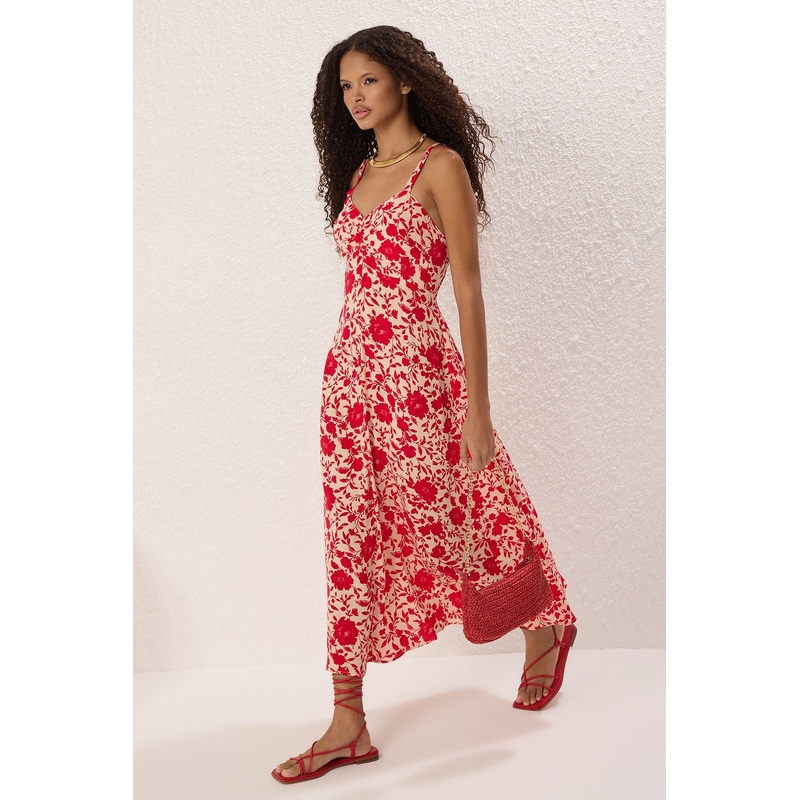 Women's Flowering Midi Hanging Casual/daily Regular Dress