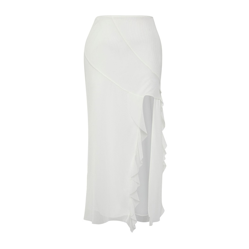 Women's Plain Midi Bodycon Skirt