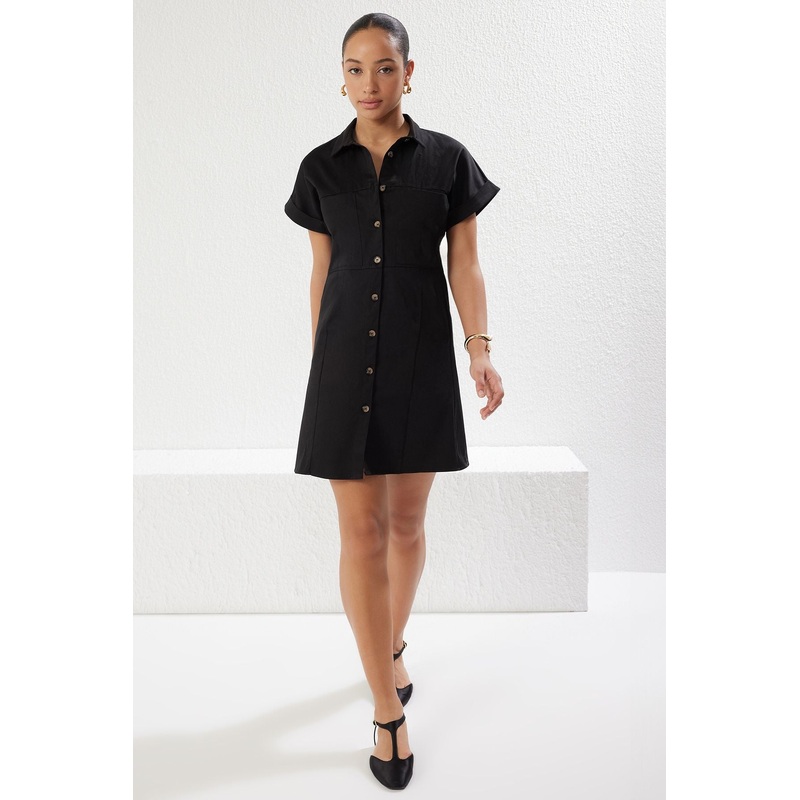 Women's Plain Mini Short Casual Regular Dress