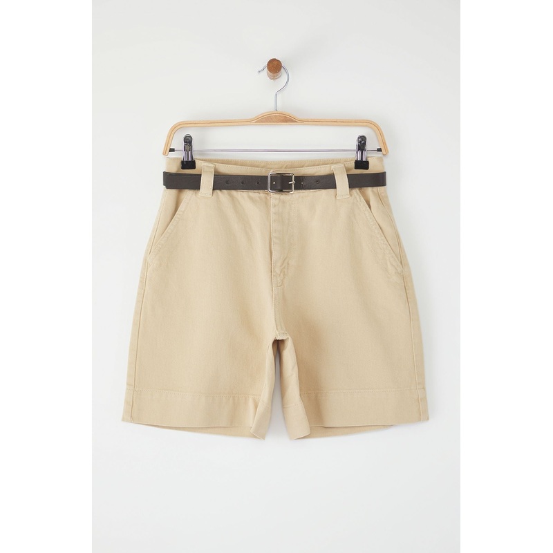 Women's Straight Bermuda High Waist Shorts & Bermudas