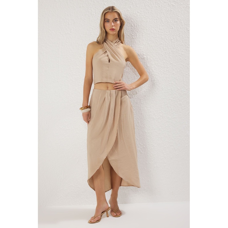 Women's Straight Sleeveless Casual/daily Fitted Two Piece Sets