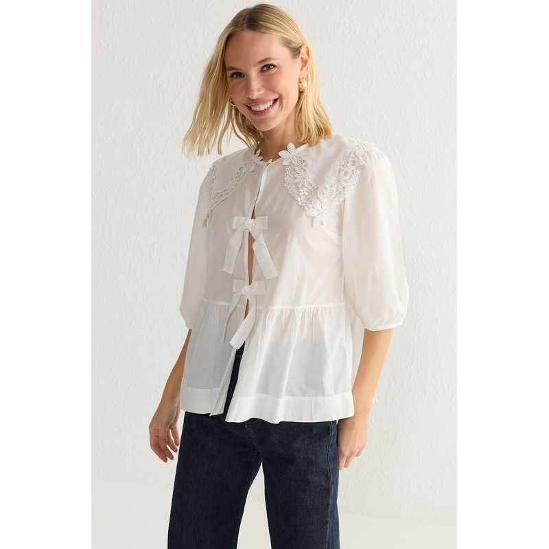 Women's Straight Three Quarter Sleeve Regular Shirt